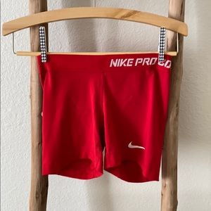 Nike Pro Combat red spandex